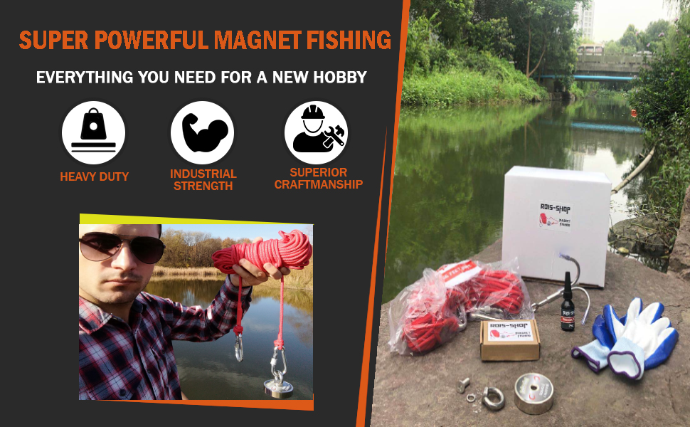 magnet fishing kit bundle pack
